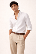 Heritage White Linen Shirt