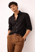 Black Linen Shirt