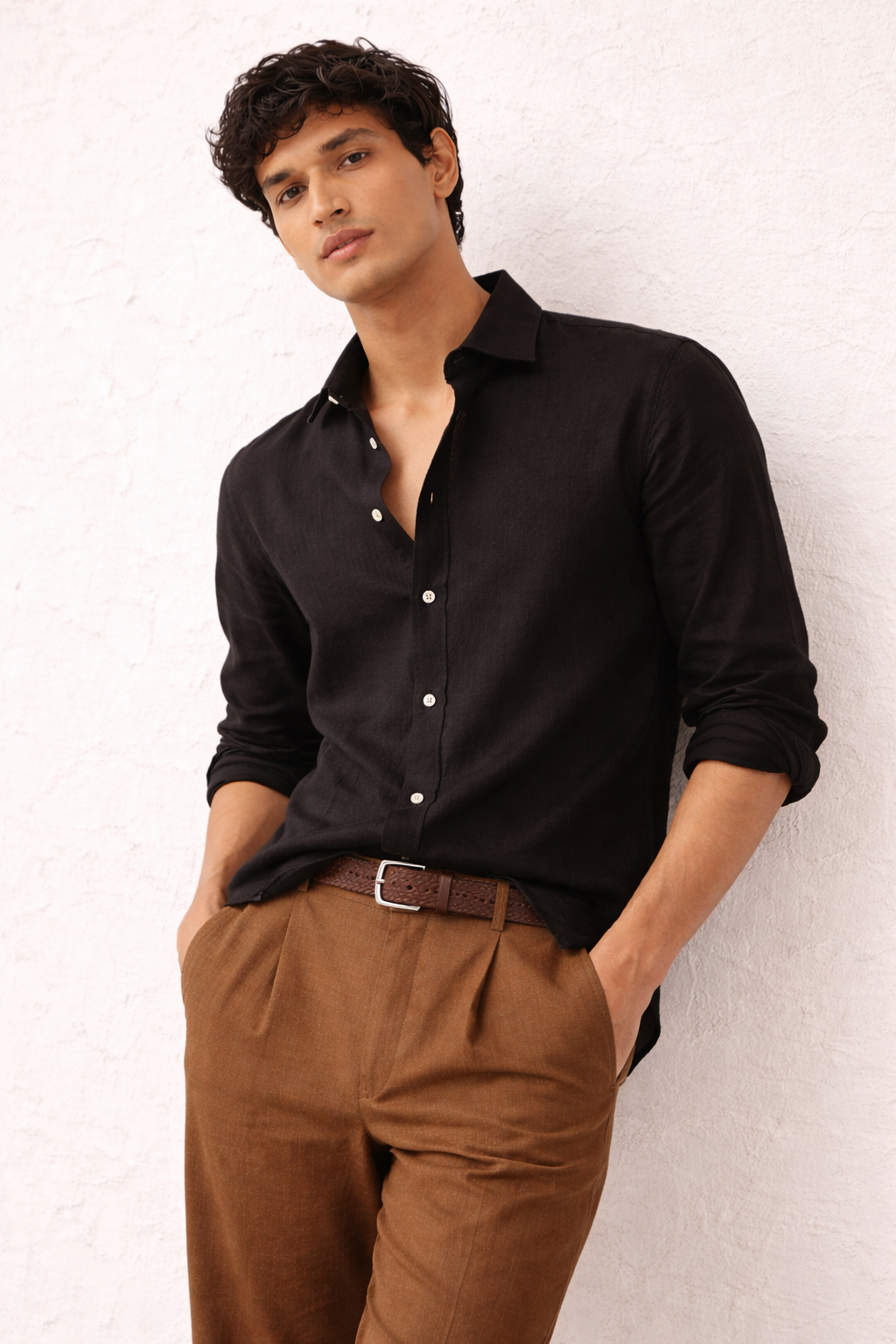 Black Linen Shirt