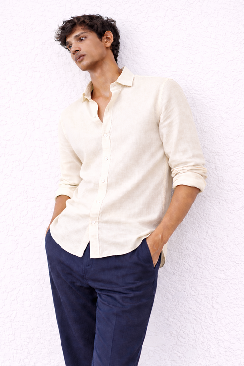Ecru Linen Shirt