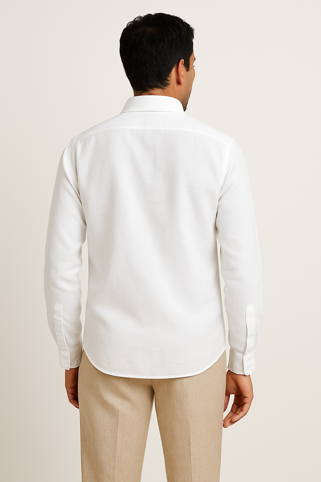 Custom-Made White Linen Shirt – Tailored to Perfection