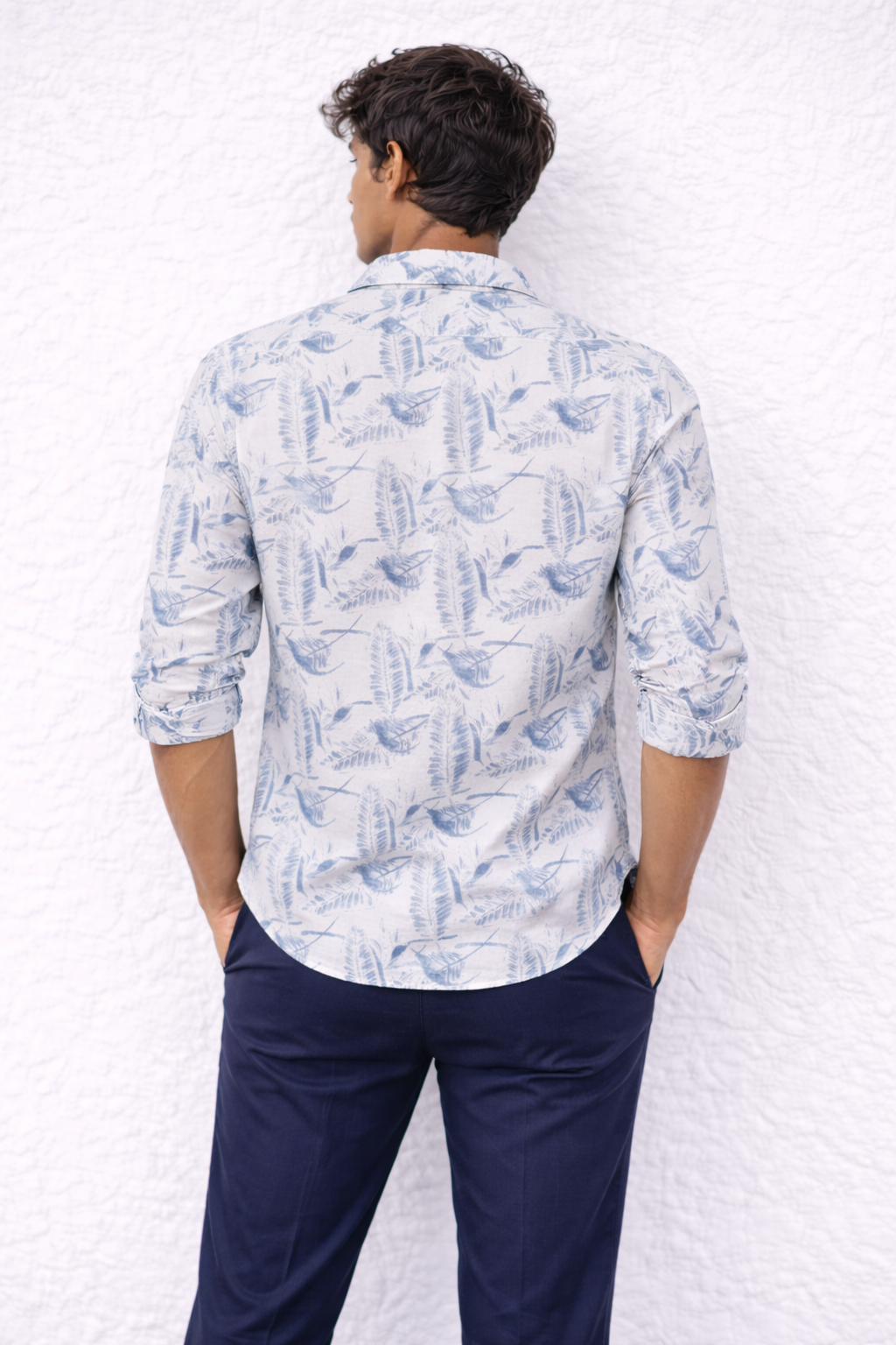 The Indigo Sketch Linen Shirt