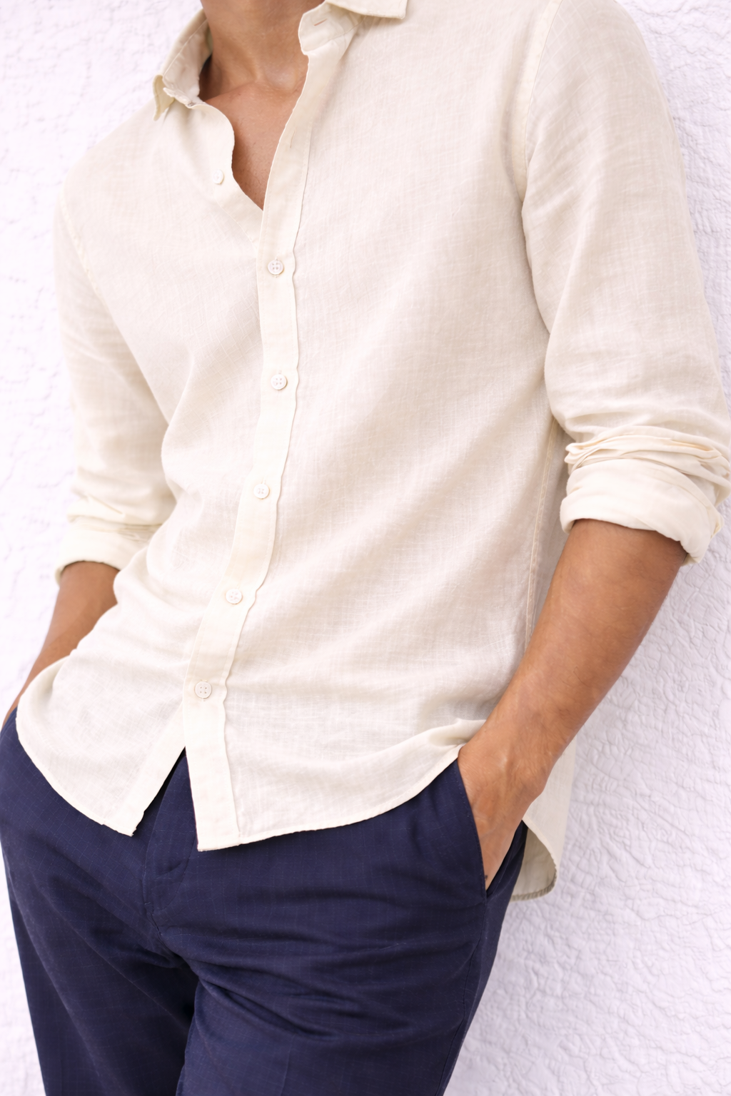 Ecru Linen Shirt