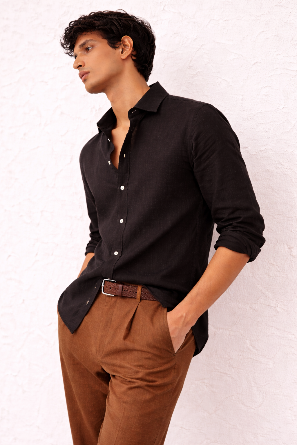 Black Linen Shirt